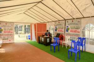 Yaounde's vaccination centres are often seen empty. By Daniel Beloumou Olomo (AFP)