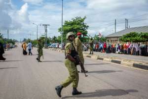 Zanzibar voted under heavy security. By Patrick Meinhardt (AFP)