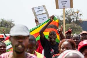 Zimbabwe opposition supporters demand electoral reforms during a protest rally in Bulawayo, on September 17, 2016