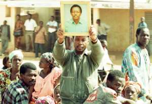 Zongo's family and many others have demanded justice for the murdered journalist. By ISSOUF SANOGO (AFP)