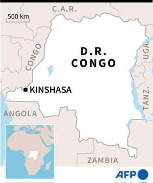 A map of DR Congo. By (AFP/File)