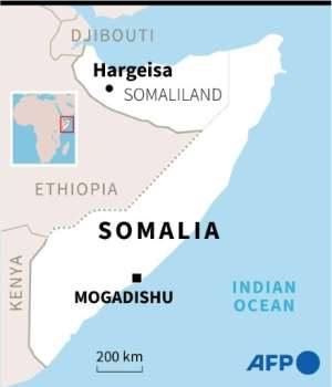A map of Somalia locating Somaliland. By (AFP)