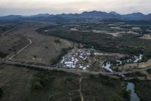 A camp in Chagni hosts people who have fled violence in the Metekel region.  By EDUARDO SOTERAS (AFP)