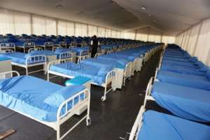 A coronavirus isolation centre, built at the Sani Abacha stadium in Kano, northwest Nigeria. By AMINU ABUBAKAR (AFP)