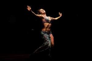 A Russian dancer performs during a belly dancing festival in the Egyptian capital Cairo on December 12, 2012. By PATRICK BAZ (AFP/File)