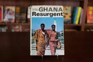 A rare book by author Micheal Dei-Anang is among the collection of out-of-print texts. By Nipah Dennis (AFP)