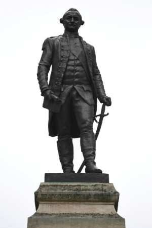 A statue of Robert Clive, better known as the Clive of India, in central London.  By DANIEL LEAL-OLIVAS (AFP)