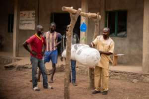 A sack of shelled peanuts fetches around 15 euros in Paoua but up to three times as much in the capital Bangui. By Barbara DEBOUT (AFP)