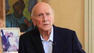 A video grab from De Klerk's posthumous apology for apartheid. By - (FW DE KLERK FOUNDATION/AFP)