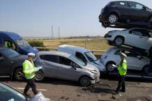 A World Health Organization report shows that some 1.35 millioin people die every year around the world as a result of traffic accidents.  By JUSTIN TALLIS (AFP/File)