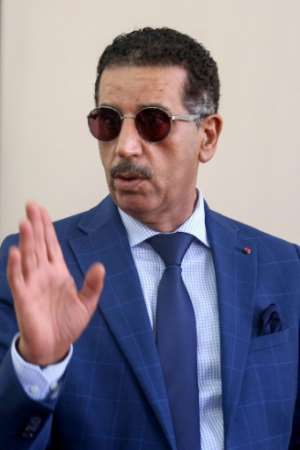 Abdelhak Khiam, director of Morocco's Central Bureau of Judicial Investigation (BCIJ), talking to the media in the city of Sale near the capital Rabat. By - (AFP)