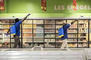 African retailers have been hard hit by coronavirus lockdowns. By JOHN WESSELS (AFP)