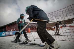Afriski in Lesotho has become a centre for young winter sports fans to hone their skills, with hopes pinned on one day putting forward a Winter Olympian.  By MARCO LONGARI (AFP)