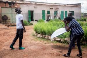 After winning the contest, Johnyto spent three days recording songs, shooting a music video and taking publicity shots.  By OLYMPIA DE MAISMONT (AFP)