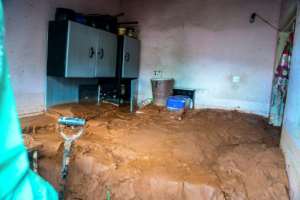 Consequences: The mud fills a house in Chimanimani. By ZINYANGE AUNTONY (AFP)