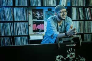 Ahmad Hikmat, content and programme manager at Sudan's Capital Radio. By Yasuyoshi CHIBA (AFP)