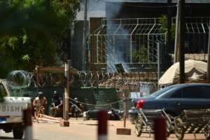 Almost a year ago, jihadists attacked Burkina Faso's military headquarters and the French embassy in Ouagadougou. Sixteen people died in the March 2 raid, eight of whom were assailants. By Ahmed OUOBA (AFP/File)