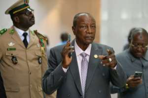 Alpha Conde became Guinea's first democratically elected president in 2010. By Michael TEWELDE (AFP/File)