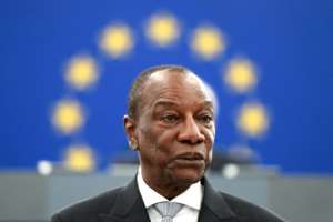 Alpha Conde's tactical skills have been forged by years in exile or prison, followed by an almost miraculous rise to power. By FREDERICK FLORIN (AFP/File)
