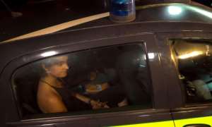 An image grab taken from a video released by Local Team shows Rackete being taken away following her arrest for refusing to obey a military vessel, which could see her jailed for up to 10 years. By Anaelle LE BOUEDEC (LOCALTEAM/AFP)