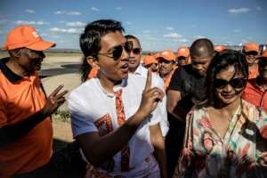 Andry Rajoelina assumed the presidency after his predecessor Ravalomanana was forced to step down in 2009.  By MARCO LONGARI (AFP)