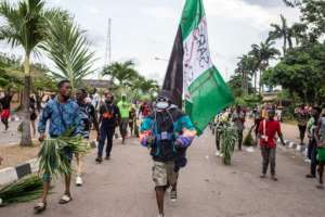 Anger over abuses by the police's loathed Special Anti-Robbery Squad (SARS) erupted into widespread protests. By Benson Ibeabuchi (AFP)