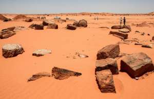 Archeologists in Sudan assess the damage done by gold hunters digging up ancient sites looking for buried treasure. By Ebrahim HAMID (AFP Photo)