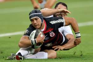 At the double: Cheslin Kolbe scored for Toulouse as they beat La Rochelle in the Top 14 final a month after beating the same opponent in the European final. By Thomas COEX (AFP/File)