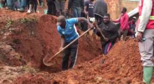 At least 42 people were killed in the landslide in the western Cameroon city of Bafoussam. By - (AFP)