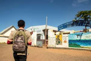 Back to school: Beafara returns to St. John's for classes. By Fita Fanomezantsoa (AFP)