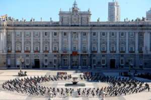 Badly-hit Spain pauses to honour its tens of thousands of victims at a state ceremony.  By Juanjo Martin (POOL/AFP)