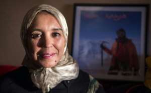 Baibanou has fought hard to raise funding for her expeditions, and has provided a role model for aspiring Moroccan mountaineers. By FADEL SENNA (AFP)