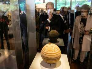 Before being packed up for the long journey home the works were shown at the Quai Branly for one last time in late October. By Michel Euler (POOL/AFP/File)