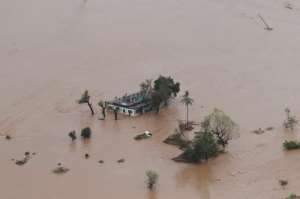 Beira bore Cyclone Idai's full wrath on Thursday before the storm barrelled on to neighbouring Zimbabwe. By Rick Emenaket (Mission Aviation Fellowship/AFP)