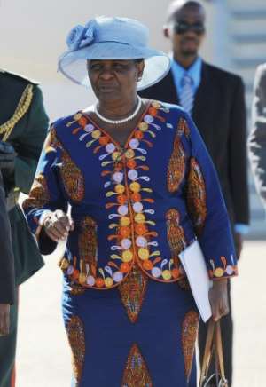 Former Botswana Foreign Minister Pelonomi Venson-Moitoi is backed by Masisi's predecessor and rival, Ian Khama. By MONIRUL BHUIYAN (AFP / File)