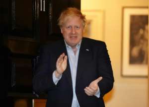 British premier Boris Johnson was still working in isolation after testing positive. By Pippa FOWLES (10 Downing Street/AFP)