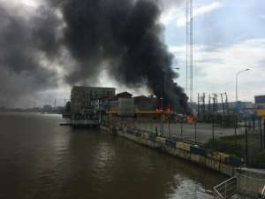 Buildings were ablaze near the epicentre of the protests after the shooting of peaceful protesters. By SOPHIE BOUILLON (AFP/File)