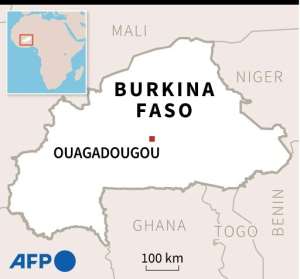 Map of Burkina Faso locating attack in Kain. By AFP (AFP)