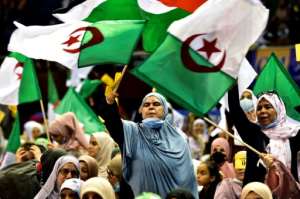 Campaigns have been largely lacklustre -- but some have held lively rallies, such as the Movement of Society for Peace (MSP) party, on June 8. By RYAD KRAMDI (AFP)