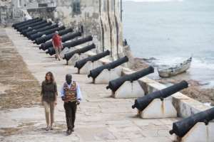 Cape Coast Castle was a major outpost on the Atlantic slave trading route.  By SAUL LOEB (AFP)