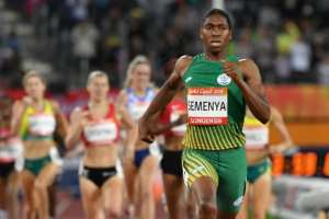 Caster Semenya is a double Olympic 800m champion and has won three world titles. By SAEED KHAN (AFP/File)