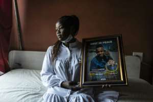 Charmaine Mhongo believes her son's death resulted from 'racism'. By GUILLEM SARTORIO (AFP)