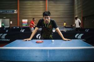 Chinese table tennis player Zhang Nan. By Lucas Barioulet (AFP)