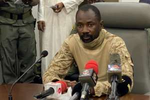 Colonel Assimi Goita is head of the military junta's National Committee for the Salvation of the People. By MALIK KONATE (AFP/File)
