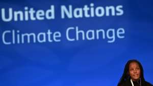 Climate Justice activist Vanessa Nakate speaks during a plenary session at the COP26 UN Climate Change Conference. By Paul ELLIS (AFP/File)