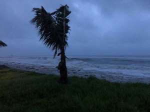 Hurricane Kenneth caused wind blowing up to 160 km / h when he landed in Cabo Delgado province. By STRINGER (PAM / AFP)