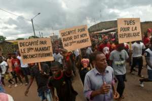 Deaths of protesters in violence around last year's presidential election sparked outrage among Ouattara's opponents. By SIA KAMBOU (AFP)