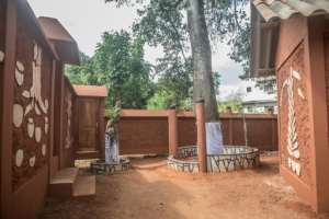 Dilapidated squares owned by voodoo-worshipping households are being renovated -- they are a vital part of social and spiritual life in Porto-Novo. By Yanick Folly (AFP)