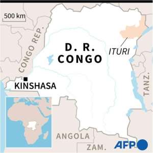 Democratic Republic of the Congo and Ituri province.  By Valentina BRESCHI (AFP)