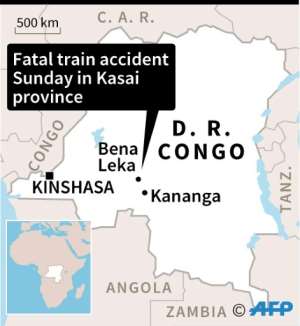 DRCongo train crash.  By  (AFP)